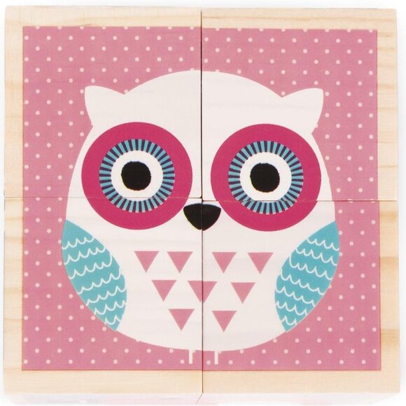 Janod My First Blocks Babies Animal  -  (4 wooden cubes) Brand New - Picture 11 of 14